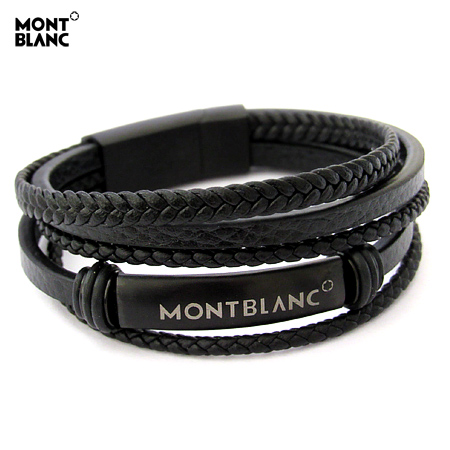 خرید اینترنتی - خرید پستی دستبند چرم طرح Montblanc-فروشگاه میهن استور